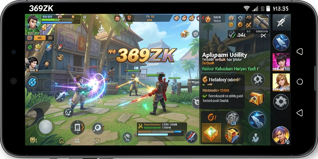 Tampilan antarmuka aplikasi Utility 369ZK yang modern dan intuitif.