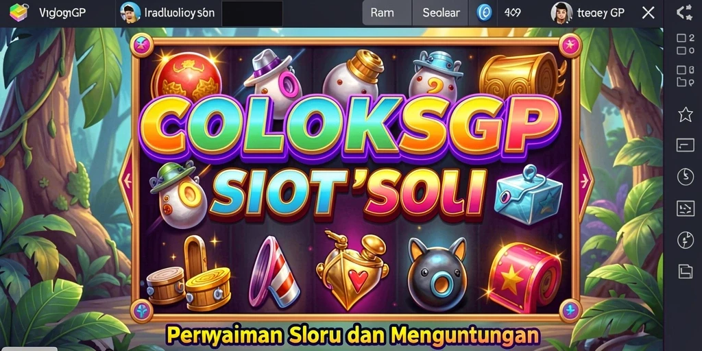 Tampilan gameplay Slot yang penuh warna dan menarik di COLOKSGP.