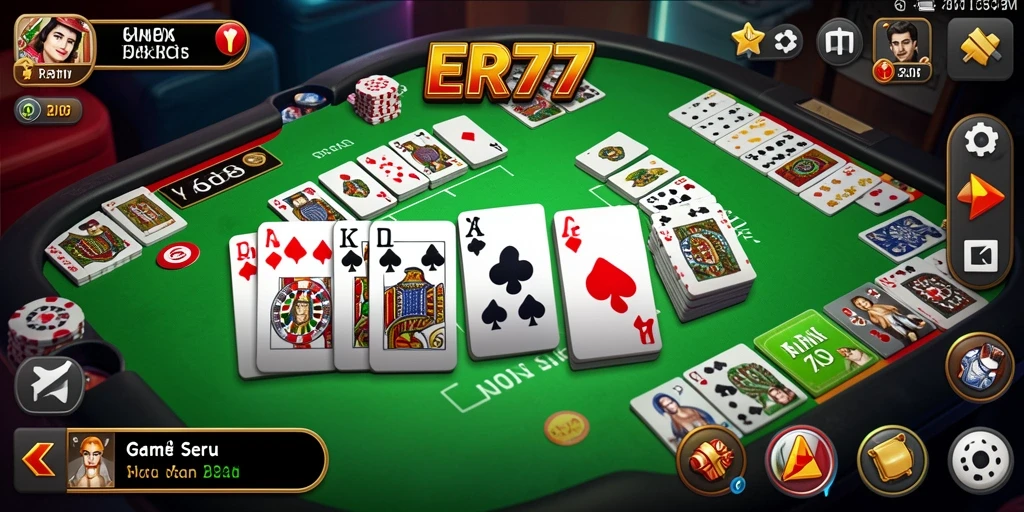 Tampilan gameplay seru dalam game Domino ER777.