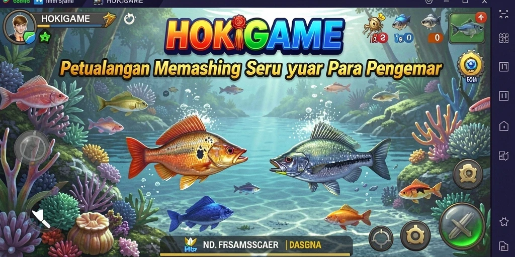 Tangkapan ikan besar dalam gameplay HOKIGAME.