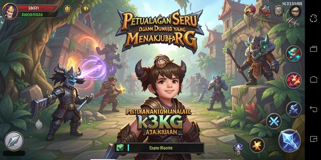 Tangkapan layar gameplay K3K3 yang menampilkan pertarungan yang mendebarkan.