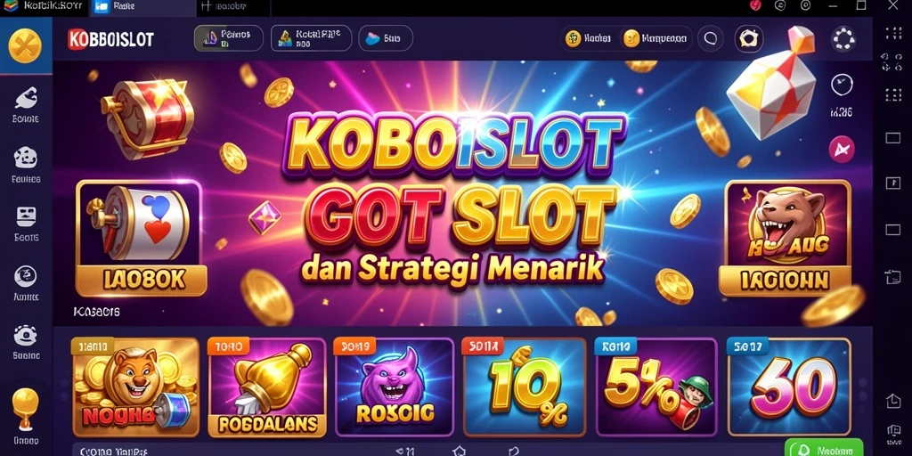 Tampilan menarik dari gameplay slot di KOBOISLOT.