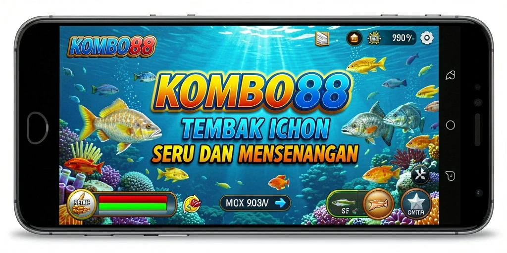 Tangkapan layar dari gameplay seru Tembak Ikan KOMBO88.