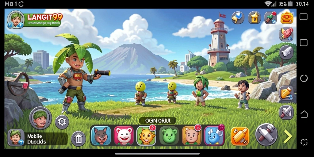 Tampilan gameplay LANGIT99 yang mengasyikkan dan interaktif.