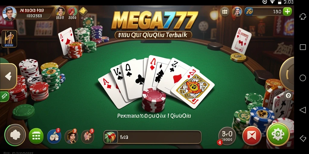 Tampilan gameplay menarik MEGA777 dalam permainan QiuQiu.