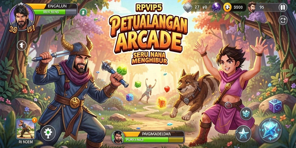 Tampilan gameplay RPVIP5 yang penuh warna dan menarik.